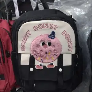کیف مدرسه مشکی مدل Donut بازار چینی چابهار